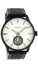 OOZOO Timepieces black & white unisex watch C8218
