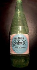 Rare Antique 70s CONTREX Plastic Mineral Water Bottle