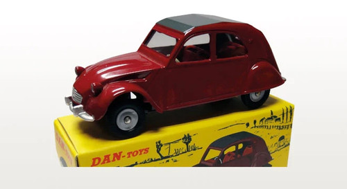 Citroën 2cv grenat capote - grenat, /