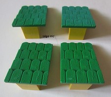 Lego 787c02 x4 Roof Support Slope Green Yellow Tile Fabuland 3667 3668 3670 F20