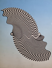 Sérigraphie Op Art attribuée