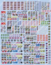 Sponors A4 board, water decals, 10mm, models, diorama