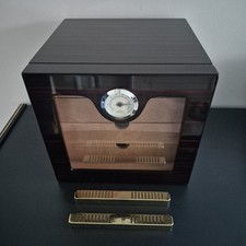 Cave A Cigare En Bois de cèdre Humidor 80 Modules 4 Tiroirs Objet Du Fumeur