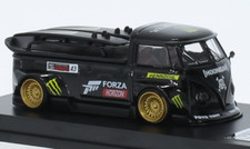 VW Bus Combi Volkswagen T1 Monster energy Lang Feng 1/64eme longueur 7cm neuf