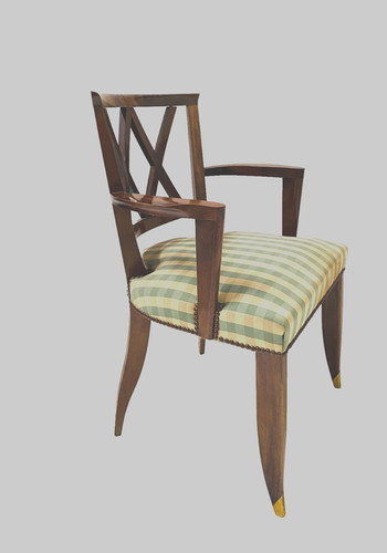 Fauteuil art déco acajou - fauteuil, en