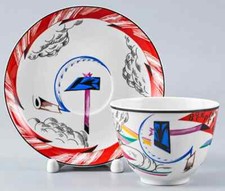 Lomonosov porcelaine Avant-Garde tasse 'Drapeau rouge' 250ml 