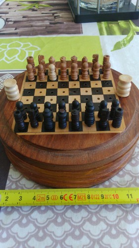 Echiquier complet ecrin bois - echiquier,