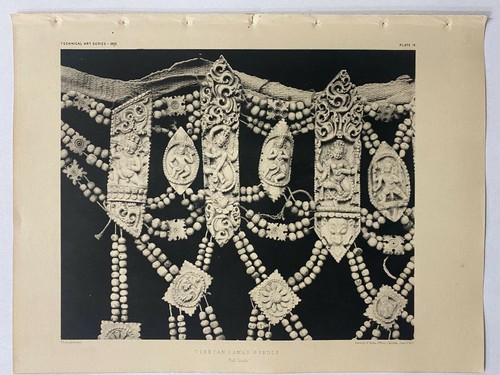 1902 inde vintage lithographie - inde,