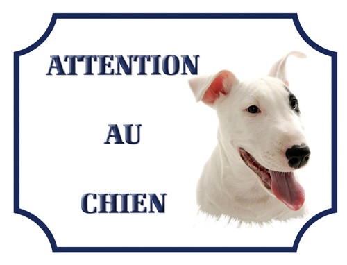 Plaque alu 15x20cm attention - alu,