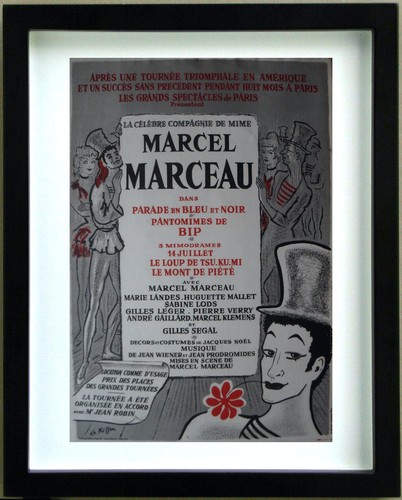Lithographie marcel marceau - lithographie,
