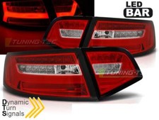Paire de feux arriere Audi A6 08-11 berline LED BAR rouge blanc