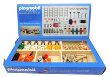 Vintage Schaper Playmobil System Construction Worker Deluxe Playset Set Box 1976