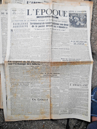 Journal ancien époque - journal, l'époque