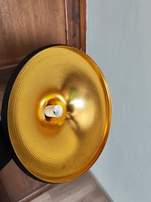 Suspension lampe noir et doré