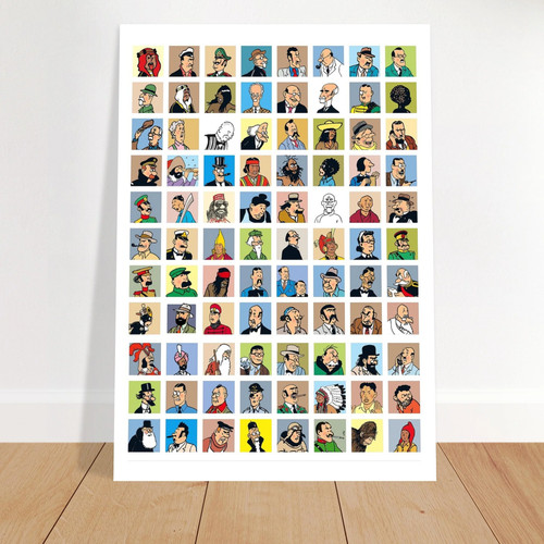 Vintage poster tintin milou - poster, &