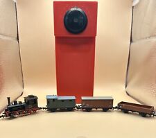 RARE Ltd Ed NIB N Minitrix Lufthansa Steam Freight Locomotive+3 Freight Cars Set