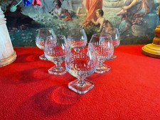 Lot de 6 verres Ballon à Porto à Cognac à Apéritif en cristal de BAYEL - TBE