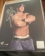John Cena Signed 8x10 Rare Promo Photofile WWE WrestleMania Champion Authentic