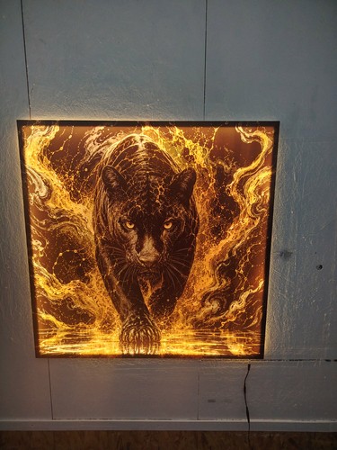 Art mural led - led, motif