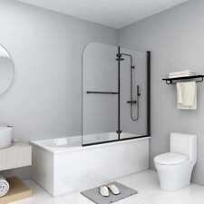 Cabine de Douche Pliable 2 Panneaux ESG 120x140 cm Paroi Salle de Bain vidaXL