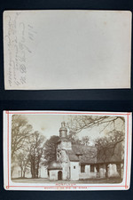 France, Equemauville, La chapelle Notre-Dame-de-Grâce Vintage cdv albumen print