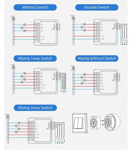 Smart switch 10a 4 gang - 10a,