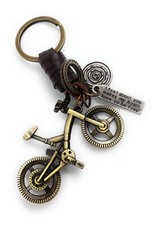 Vélo BMX Trial Porte-Clés Bronze en Métal