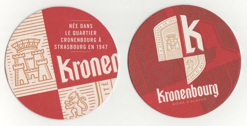 Beer saucer kronenbourg - saucer:,