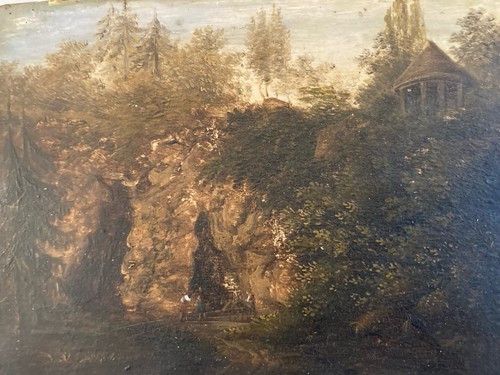 Peinture huile bois école - huile,