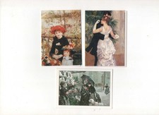 4 pocket calendars paintings by painters (Renoir ...) 1984,90,97,2005