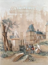 Fontainebleau, lithographie