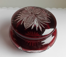 Bonbonnière cristal taillé