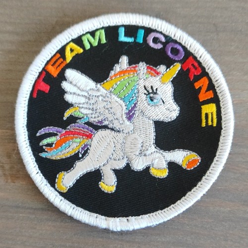 écusson patch brodé rond - brodé, à