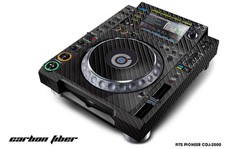 Autocollant Décalque Pour Pioneer CDJ 2000 Platine DJ Mixeur Pro Audio CARBON