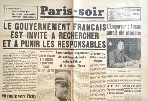 Paris soir juillet 1940 - 10, en