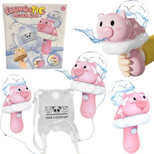 Pistolet eau cochon sur un - cochon,