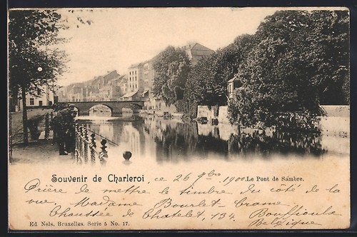 Cpa charleroi pont de - le,
