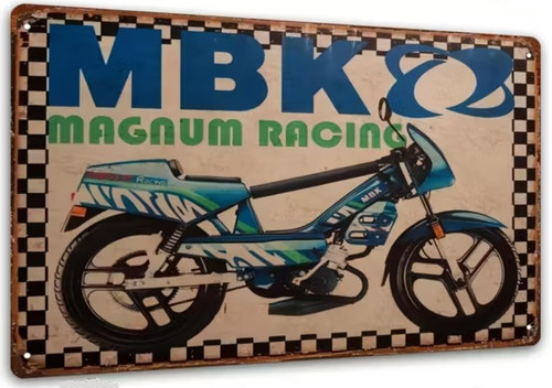 Plaque murale métal mbk - murale,