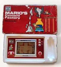 Nintendo Game And Watch Mario Cement Factory Boxed Model Ml-102 1983