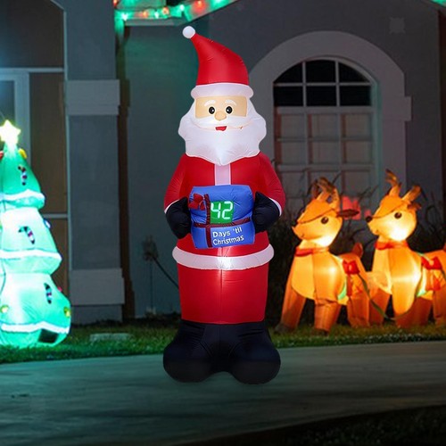 Père noël gonflable lumineux - père,