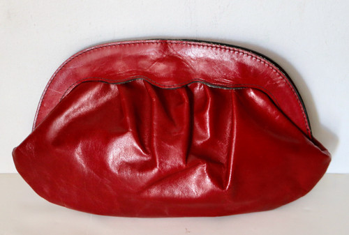Lancel vintage leather clutch - lancel,