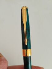 Rare Stylo Bille Parker Sonnet Premier Vert Marbré Ballpoint Pen Green Marbled