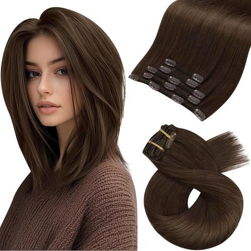 Extension cheveux naturel clip - naturel,