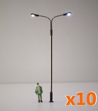 S302# 10 Lampadaires courbe