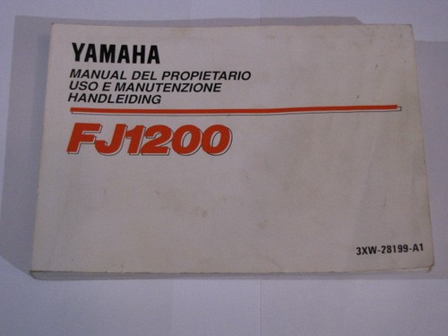 Yamaha fj1200 1992 manuel - yamaha,