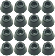 16x Pieds en caoutchouc 30 x 15 mm avec insert en acier ADAM HALL Pied de Meuble