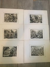 Lot de 12 gravures anciennes
