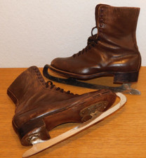 vintage PATINS à GLACE SUISSE