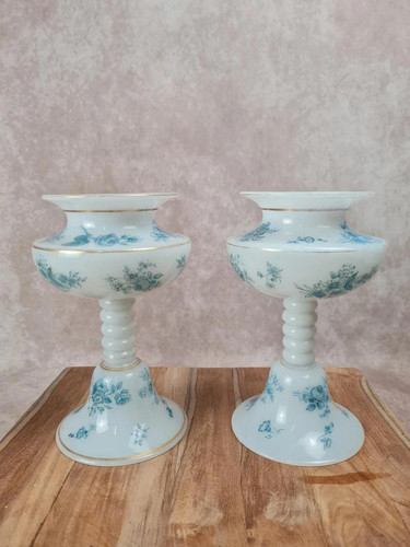 Jolie paire vases - paire, pied