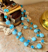 Collier 2 rangs perles pâtes